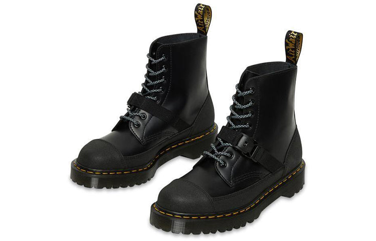 Dr.Martens 1460 Bex Tech Made in England Leather Lace Up Boots 'Black' 26881001