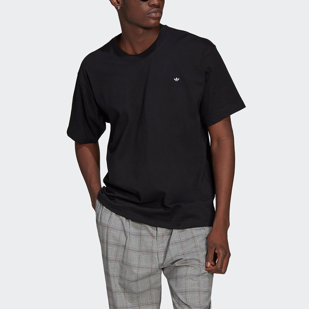 adidas originals Premium Tee Embroidered Logo Sports Short Sleeve Couple Style Black GN3394