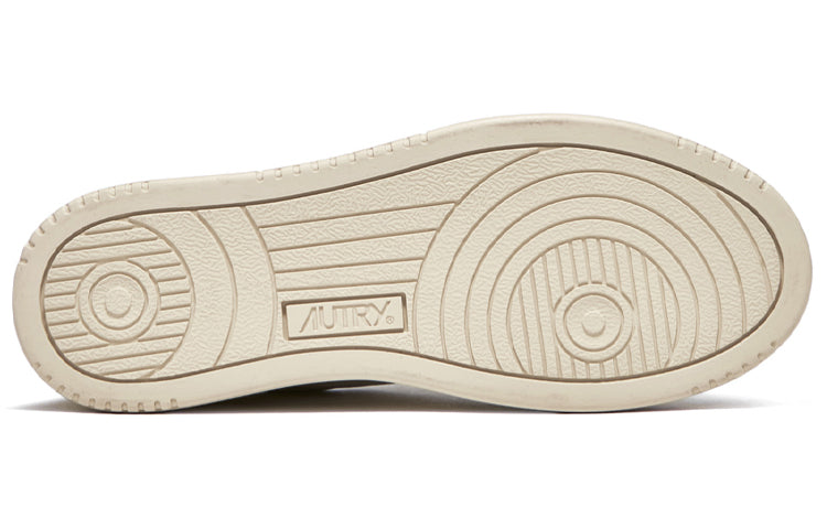 Autry Medalist Leather Low Lettering 'Get Out The Ball - Beige' AULM-LD01