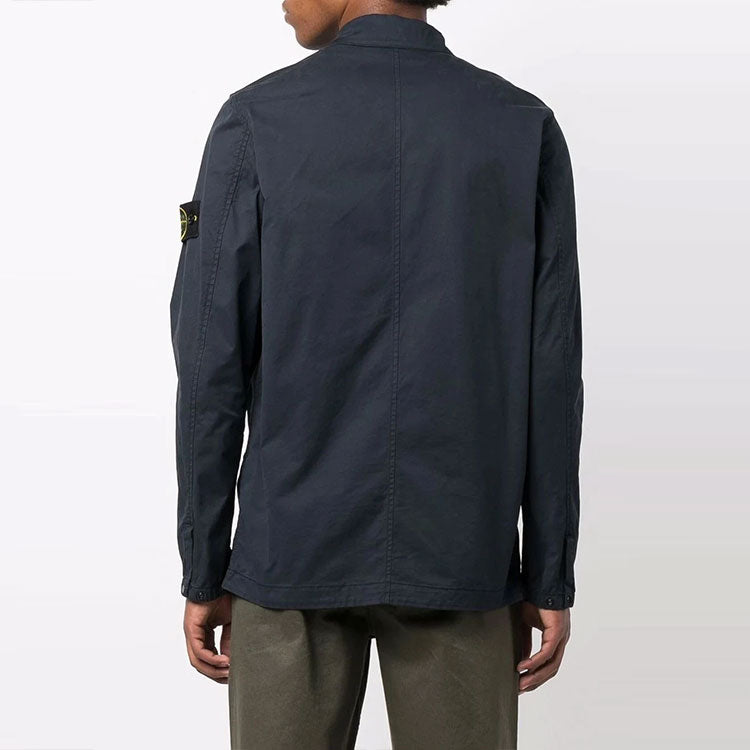 STONE ISLAND Cotton Overshirt 'Navy' 751510610-V0020