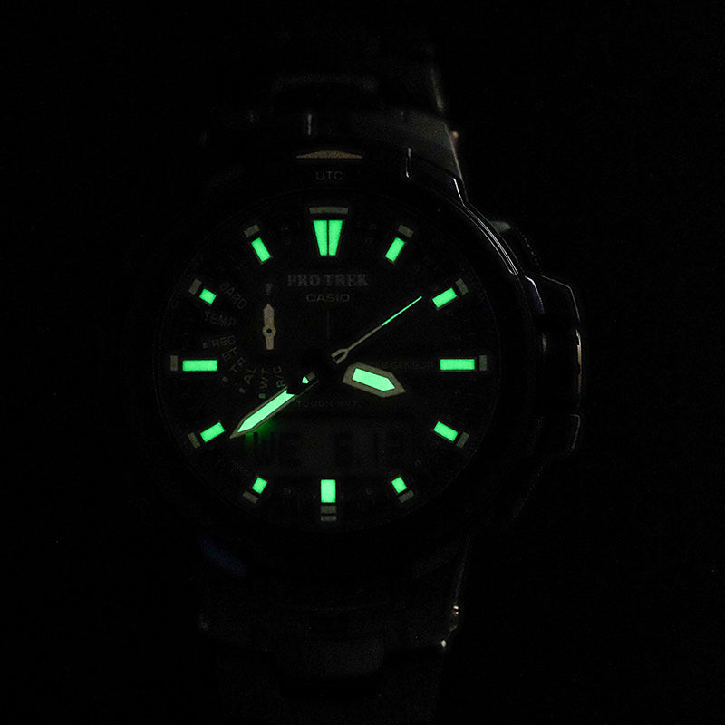CASIO Waterproof Sports Shockproof Solar Powered Mens Black Analog PRW-6100Y-1BPR