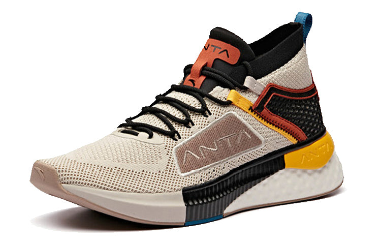 ANTA Running Series Sneakers Mid 'Beige Black Brown' 11915553-4