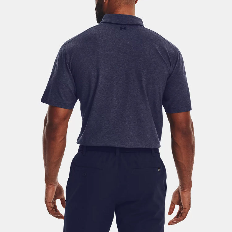 Under Armour Luxe Heather Polo Shirt 'Dark Blue' 1377363-410