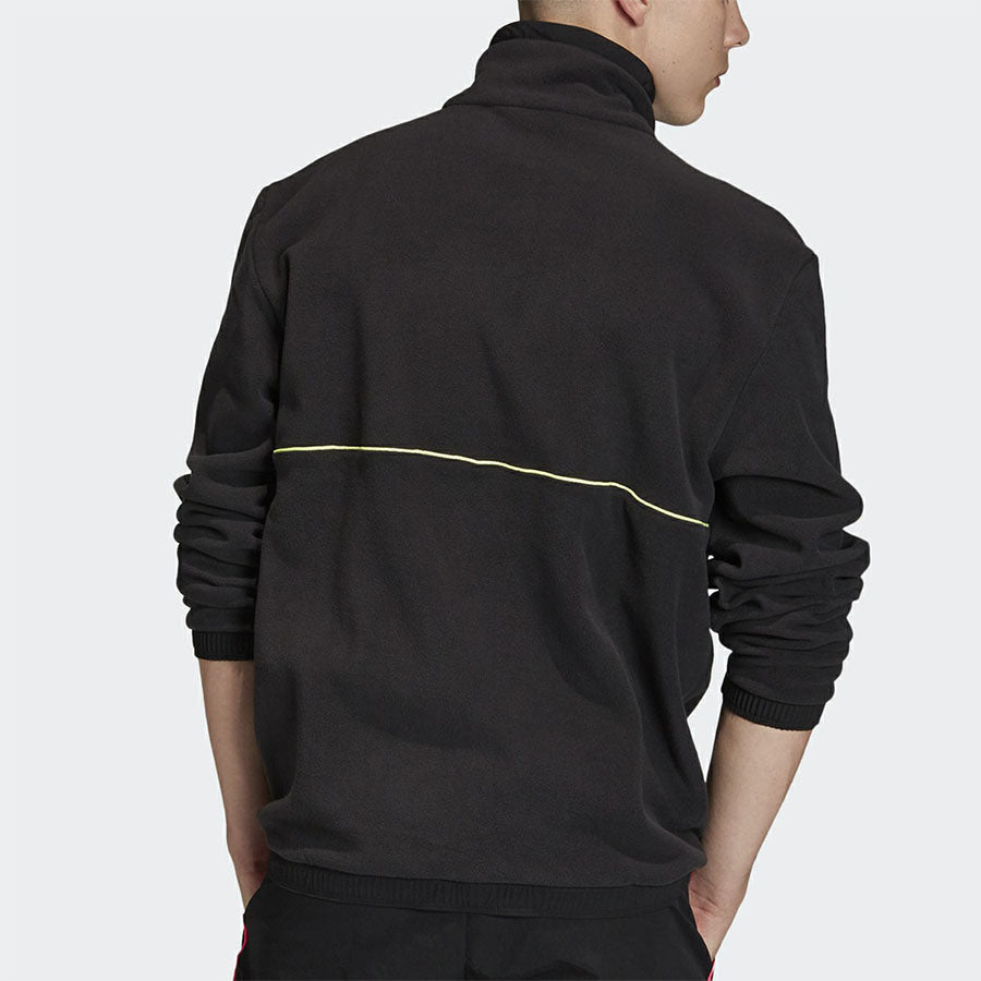 adidas Polar Retro Outdoor polar fleece Half Zipper Jacket Black FR0599