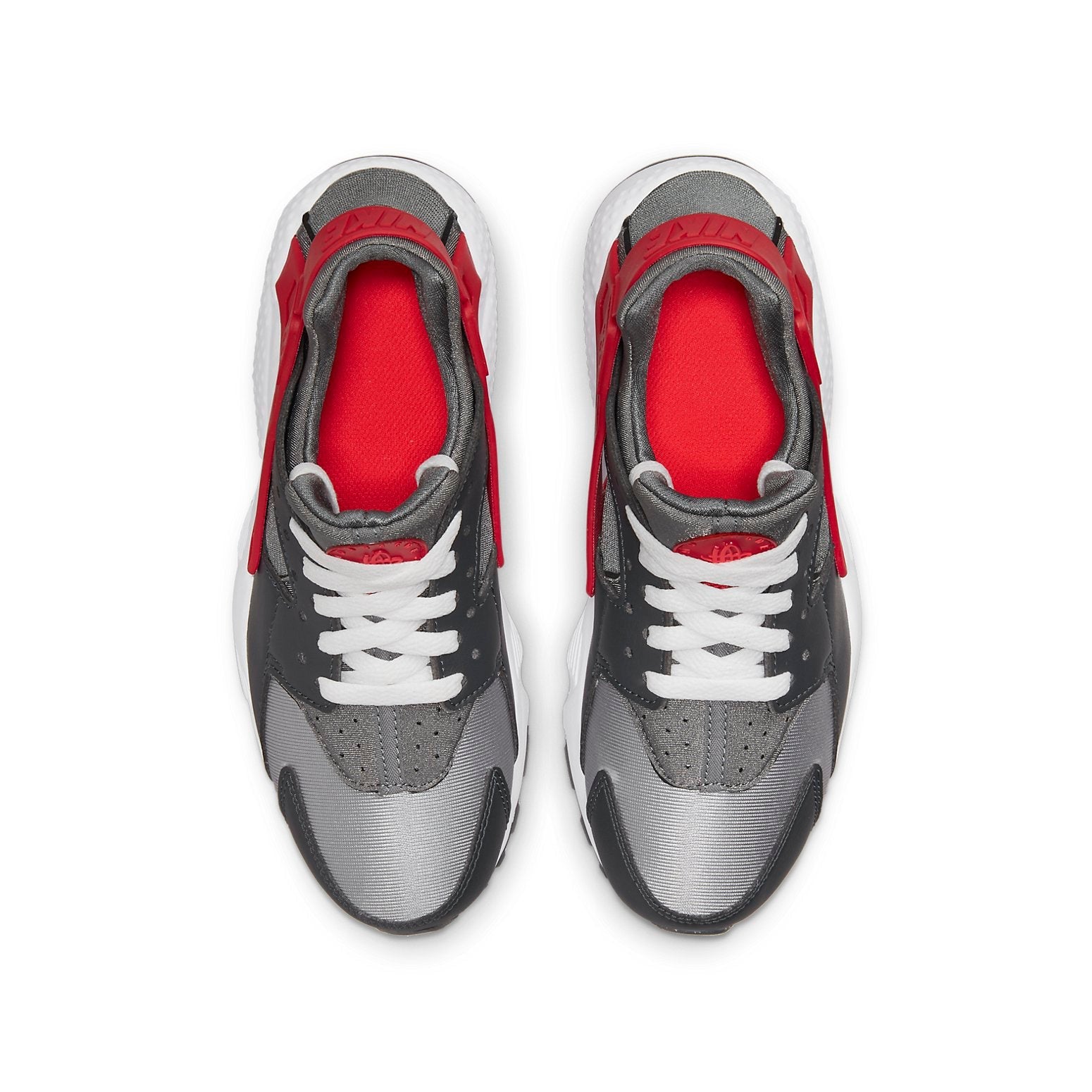 (GS) Nike Huarache Run 'Dark Smoke Grey University Red' 654275-041