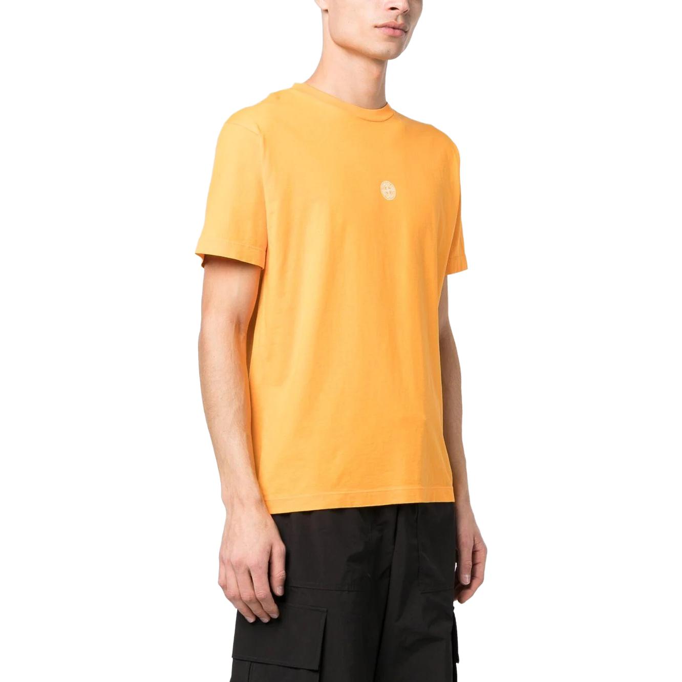 STONE ISLAND Plain Logo T-shirt 'Orange' 78152NS86-V0032
