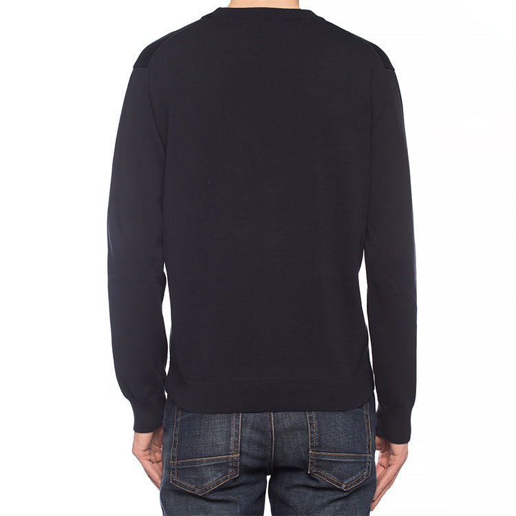Men's KENZO Classic Tiger Head Round Neck Black FA55PU5003-XB-77