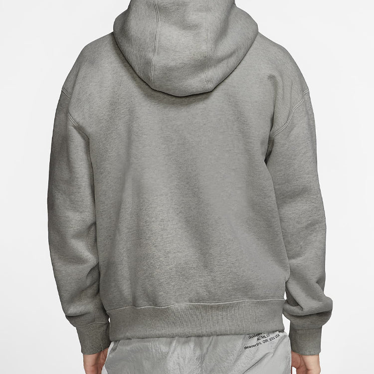 Nike Logo Solid Color Pullover Long Sleeves hooded Sports Gray CV0552-050