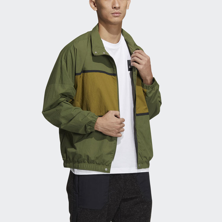 adidas M Wrd Wov Jkt Sports Loose Woven Stand Collar Jacket Green GL8675
