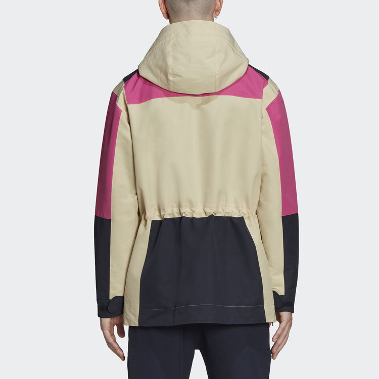 adidas originals Colorblock hooded track Jacket Creamy White GT1821