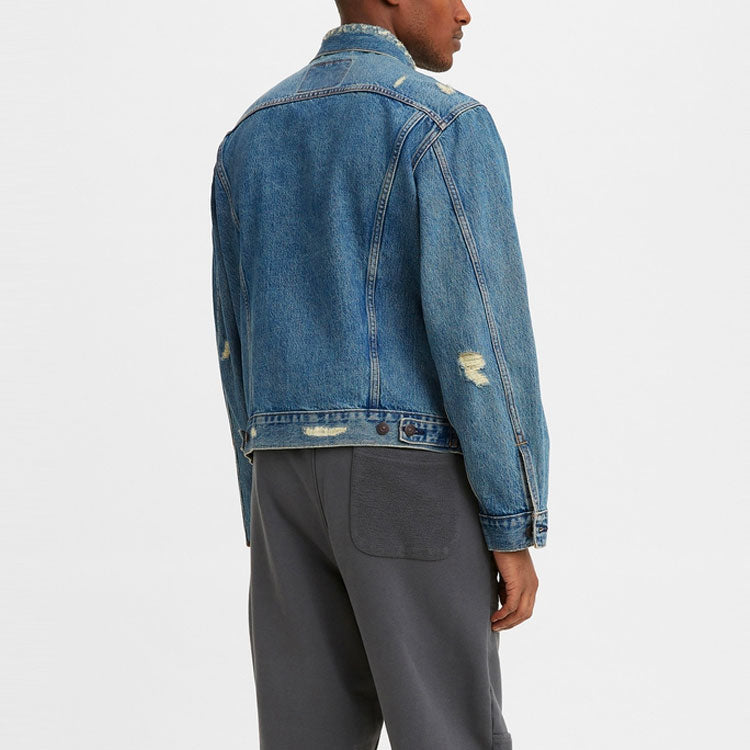 Men's Levis Design Button lapel Denim Jacket Denim 85248-0013
