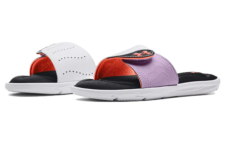 (WMNS) Under Armour Ignite 9 Slide 'White Black' 3022717-112