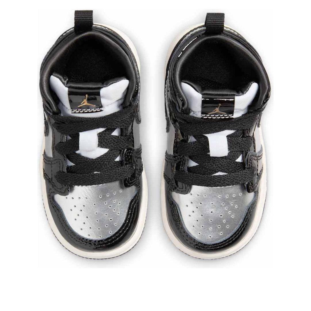 (TD) Air Jordan 1 Mid SE 'Black Metallic Silver Gold' FZ3939-001