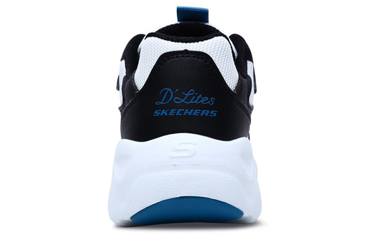 (WMNS) Skechers D lites Airy Unisex Black/White/Blue 88888105-WBKT