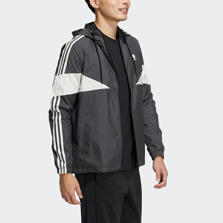adidas neo Sports Hooded Jacket Black HM7430