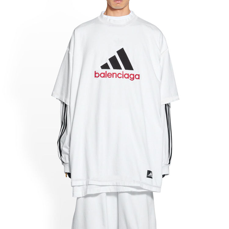 Balenciaga x adidas Oversized T-Shirt 'White' 731769TNVA69065