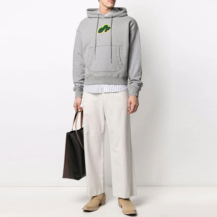 Men's Off-White FW21 Logo Pattern Printing Gray OMBB073S21FLE0030855