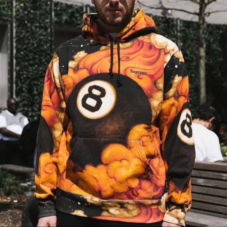 Supreme FW19 Week 1 Martin Wong 8-Ball Hooded Sweatshirt SUP-FW19-059