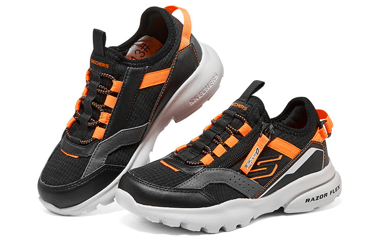 (GS) Skechers Slip-ins Razor Flex Air Sneaker 'Black Orange' 403841L-BKOR