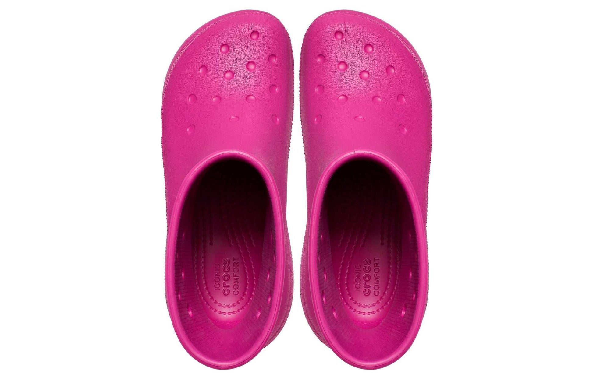 (WMNS) Crocs Classic Crush Boots 'Fuchsia Fun' 207946-6SV