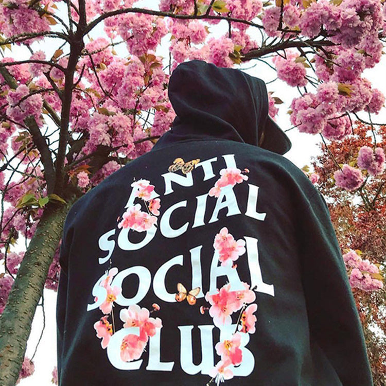 ANTI SOCIAL SOCIAL CLUB Hooded Zipper Unisex Black ASSW390