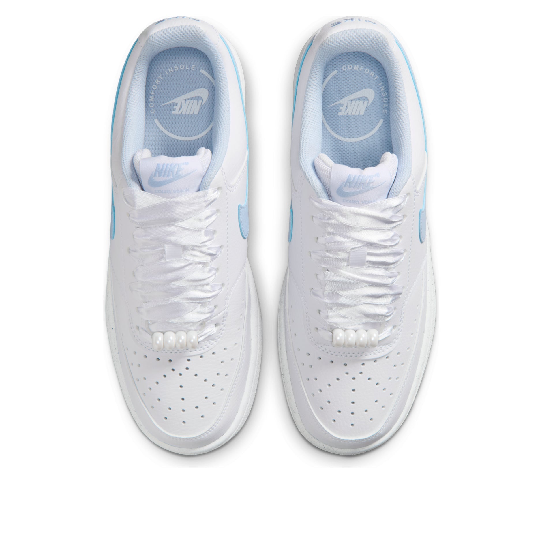 (WMNS) Nike Court Vision Low 'White Hydrogen Blue' IB6652-102