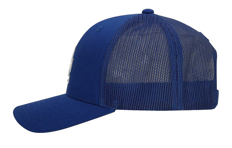 MLB Los Angeles Dodgers Alphabet Embroidered Hollow Out Baseball Cap Navy Blue 32CP75011