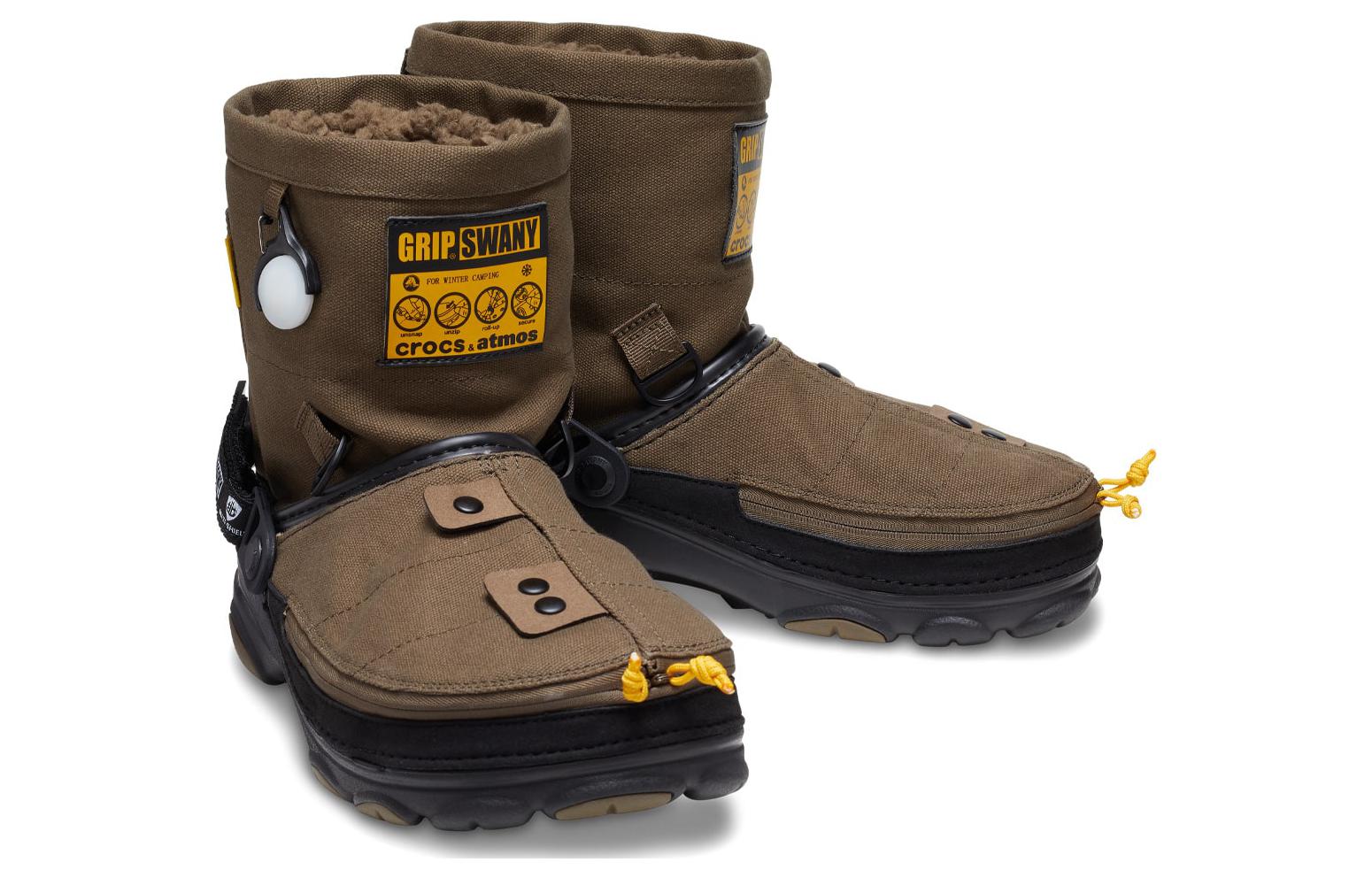 Crocs x GRIP SWANY atmos All-Terrain Clog 'Olive' 208017-337