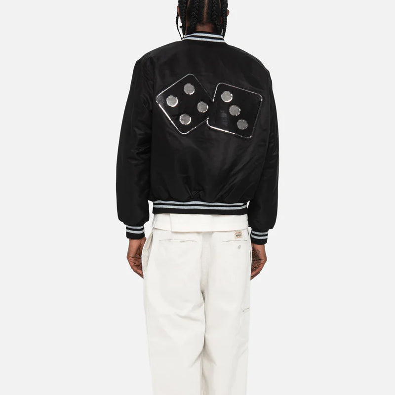 Stussy Sequins Satin Jacket 'Black' 115718