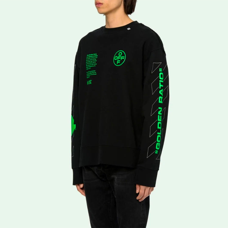 Off-White Fluorescence Arrows Sketch Mens Logo Sweater OMBA037R20E300061045