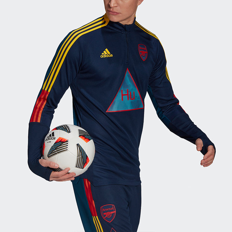 adidas x Crossover Afc Hu Tr Top Arsenal Soccer/Football Half Zipper Sports Blue GK7837
