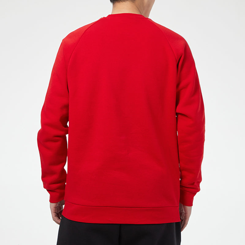 adidas originals 3-stripes Crew Round Neck Long Sleeves Red GN3484