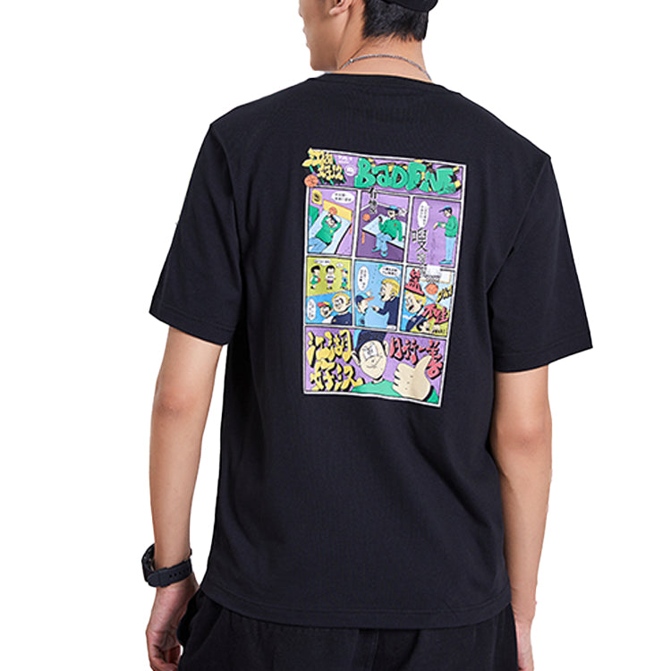 Li-Ning BADFIVE Basketball Series Element Printing Tee 'Black' AHSQ781-4