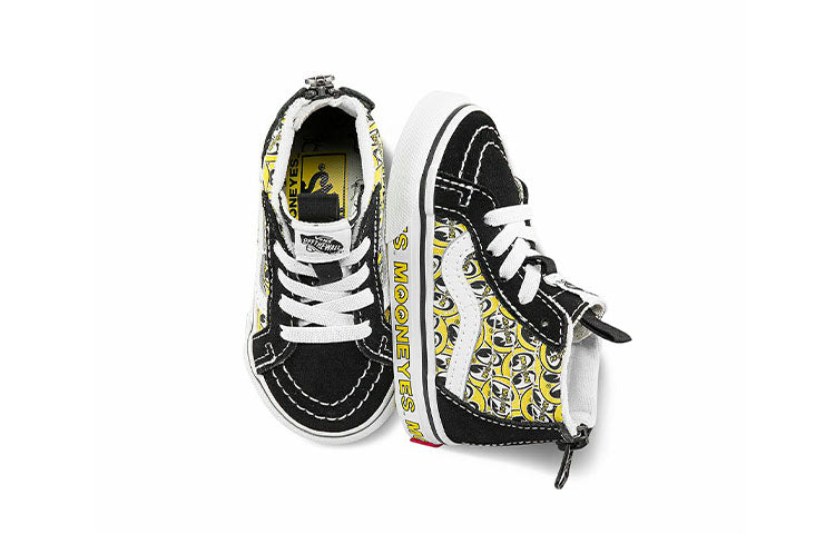 (TD) Vans x Mooneyes SK8-HI Zip 'Black Yellow White' VN0A5FBIY23