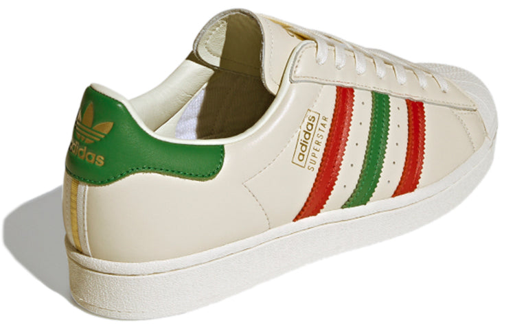 adidas Originals Superstar Shoes 'Off White Scarlet Green' FZ5435