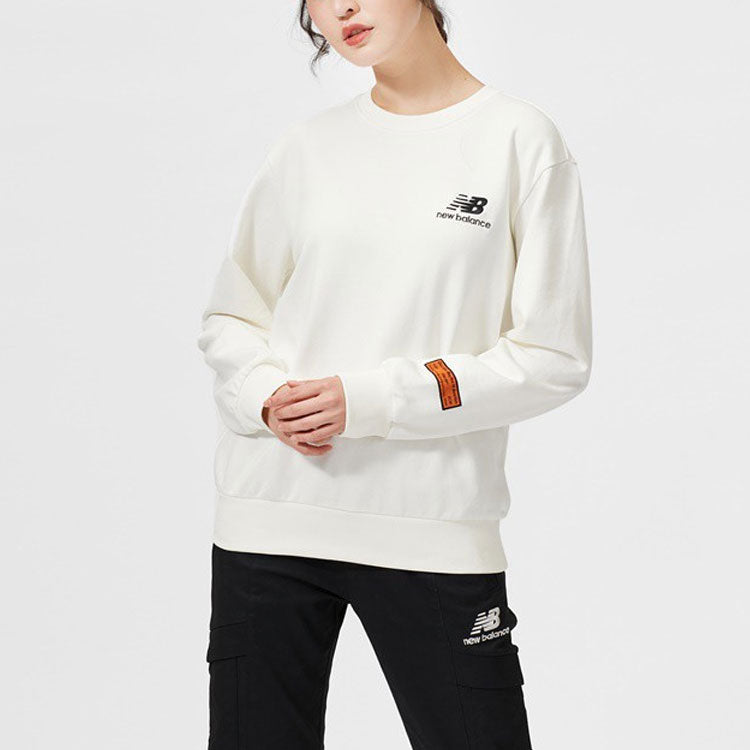 New Balance Unisex Round-neck Sweatshirt Ivory NCA34033-IV