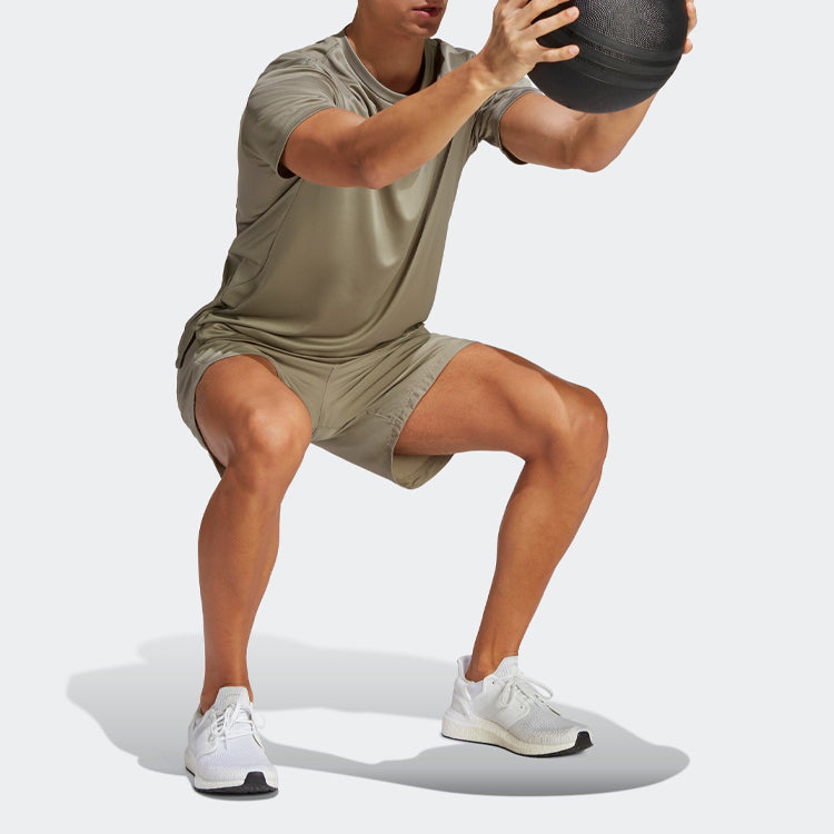 adidas HIIT Base Training Shorts 'Silver Pebble' IB7911