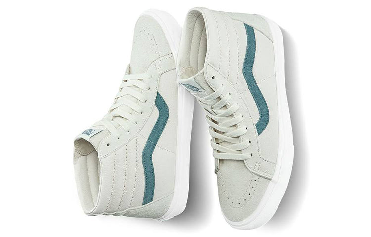Vans SK8-HI High Top Retro Skate Shoes Unisex Light Grey Light Gray VN0A4U3D5E9