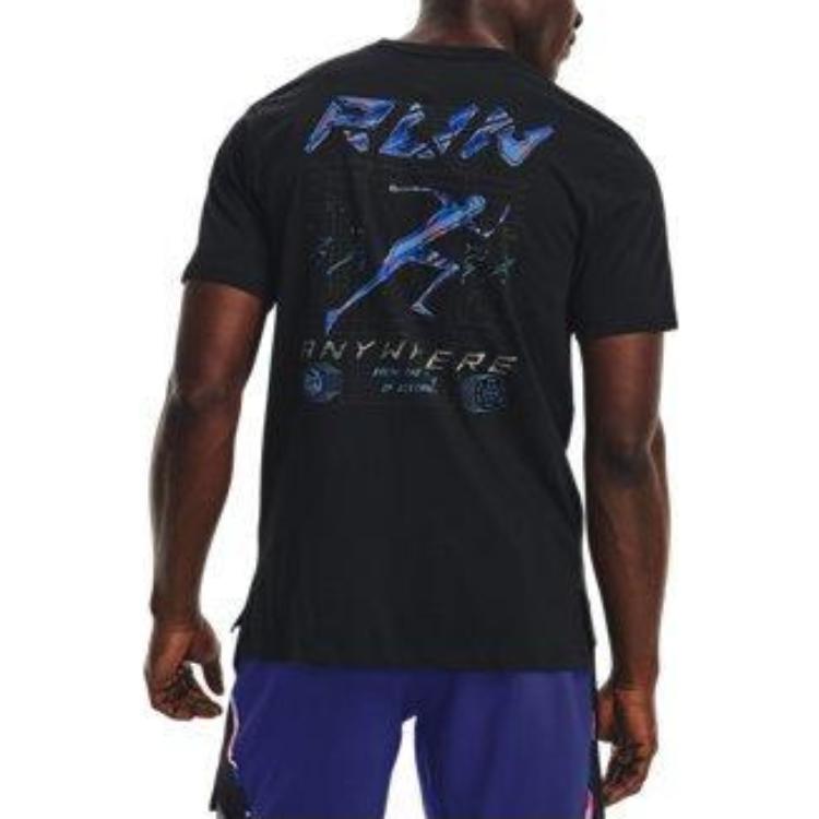 Under Armour Run Anywhere T-Shirt 'Black Multi' 1374424-001