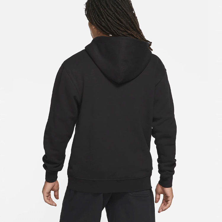 Air Jordan Embroidered Logo Sports Fleece Hoodie 'Black' DA9818-010