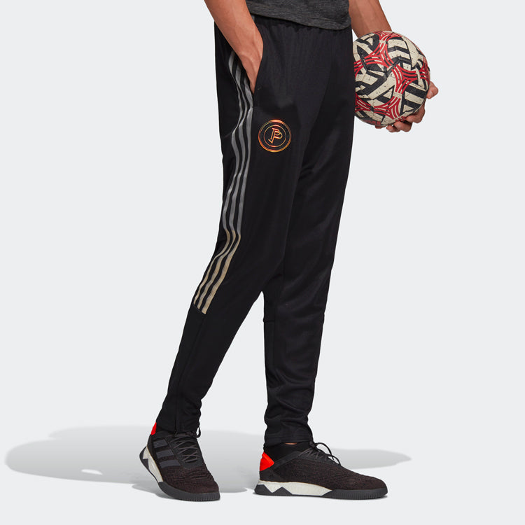 adidas Pogba Soccer/Football Training Slim Fit Sports Long Pants Black FI0712