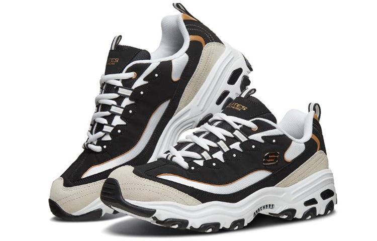 Skechers D'Lites 1.0 Black/Gold 666114-BKGD