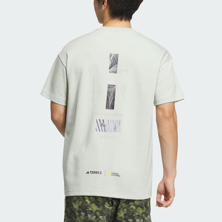 adidas X National Geographic Graphic T-Shirt Asia Sizing 'White' IS9513