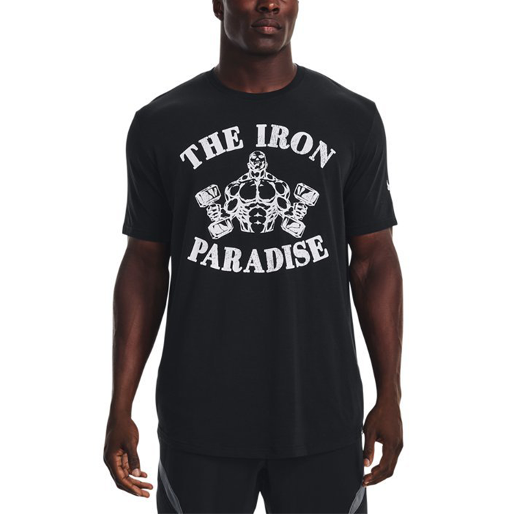 Under Armour Project Rock Iron Paradise T-shirt 'Black' 1373748-001