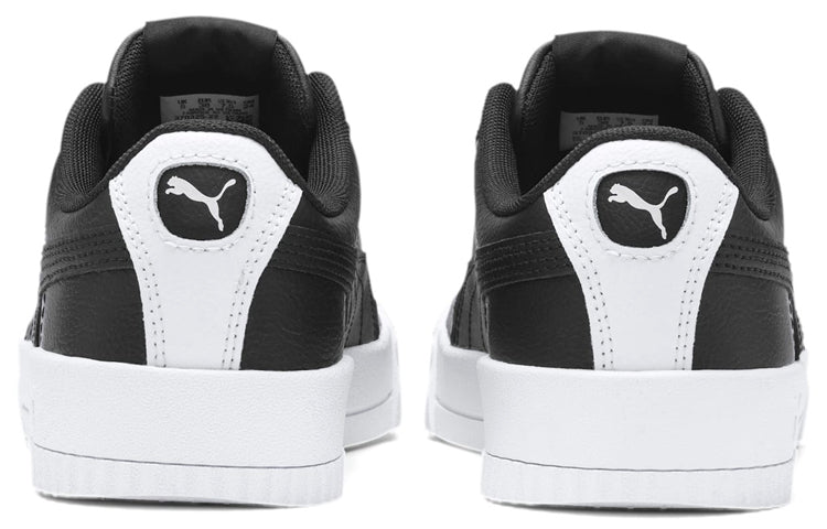 (WMNS) PUMA Carina Leather 'Black White' 370325-22