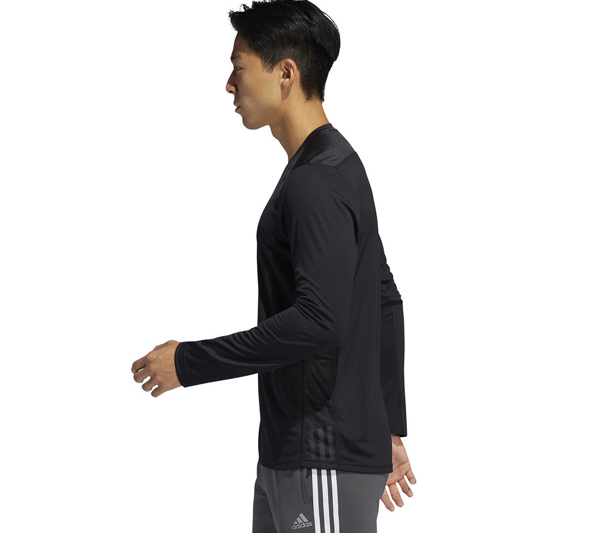adidas Own The Run Solid Color Long Sleeves Black ED9286