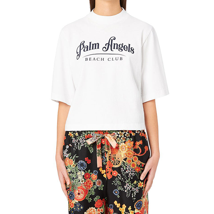 PALM ANGELS Beach Short Sleeve White PWAA020S20JER0020246