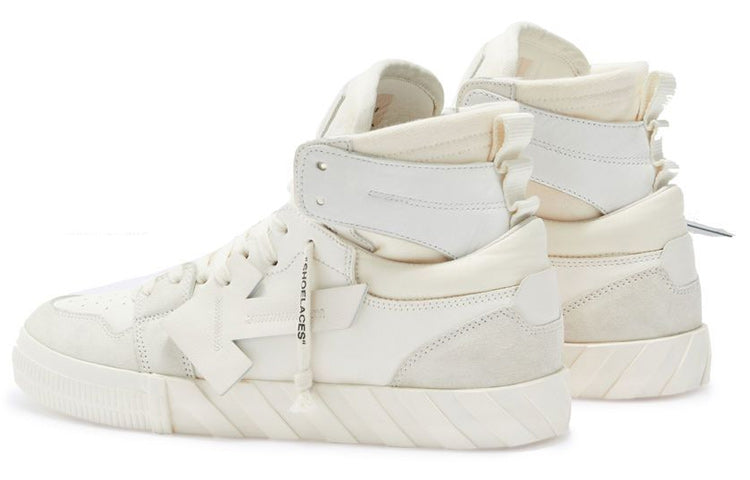 Off-White Vulcanized High-Top 'White Green' OMIA225S22LEA0010401