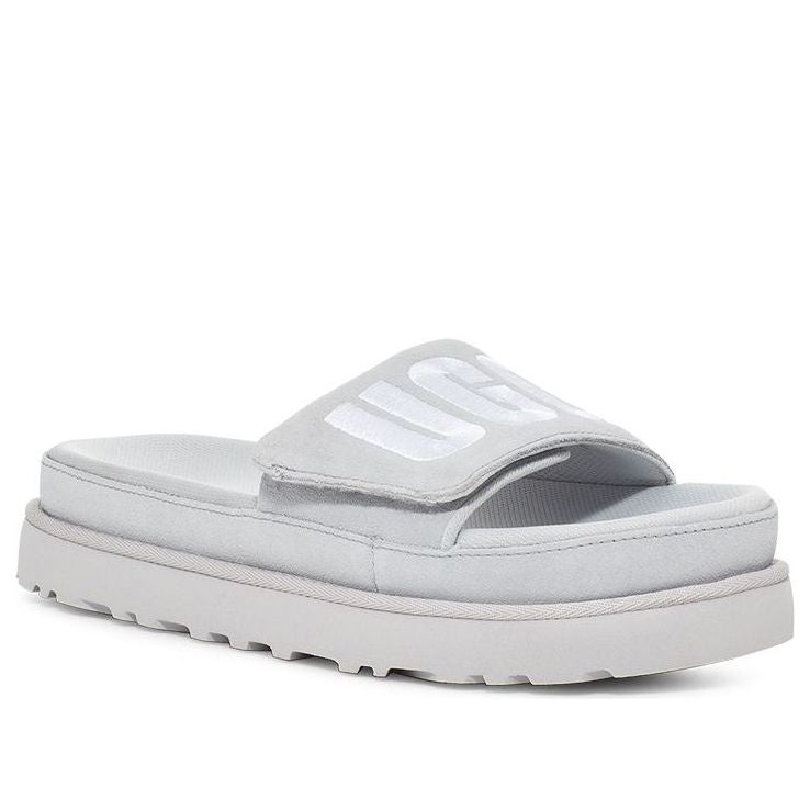 (WMNS) UGG Laton Fur Slide 'Grey' 1110110-MGSD