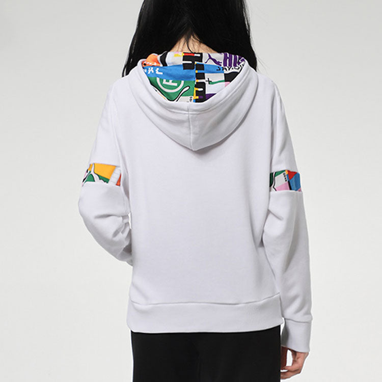 (WMNS) PUMA International Hoodie 'White Black' 531351-02